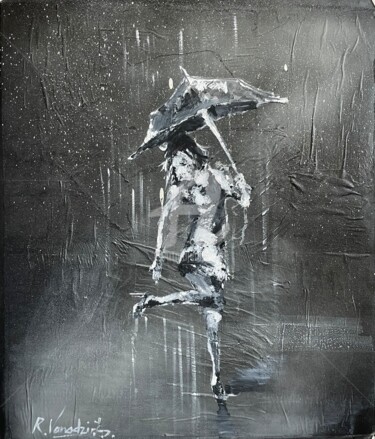 Peinture intitulée "Rain" par Rinalds Vanadzins, Œuvre d'art originale, Acrylique