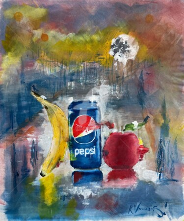 Pittura intitolato "Pepsi" da Rinalds Vanadzins, Opera d'arte originale, Acrilico
