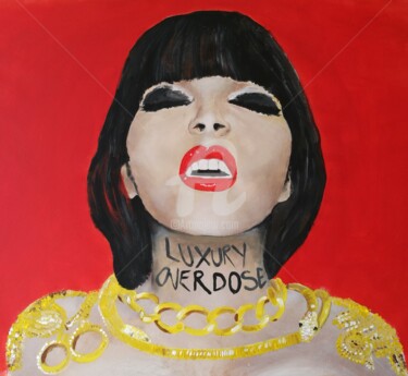 Malerei mit dem Titel "Luxury overdose" von Rinalds Vanadzins, Original-Kunstwerk, Acryl