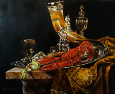Painting titled "Ancora vita con il…" by Rinat Galyautdinov, Original Artwork, Oil