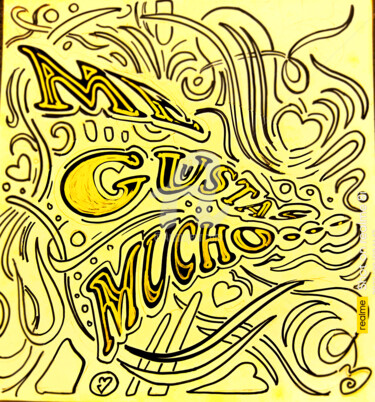 Peinture intitulée "me gusta mucho" par Rino Vale, Œuvre d'art originale, Crayon