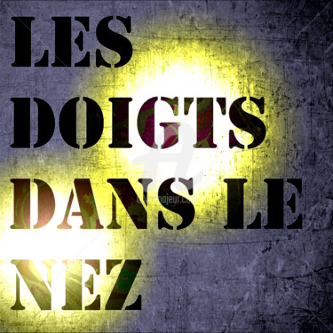 Картина под названием "les doigts dans le…" - Rino Vale, Подлинное произведение искусства, Акрил