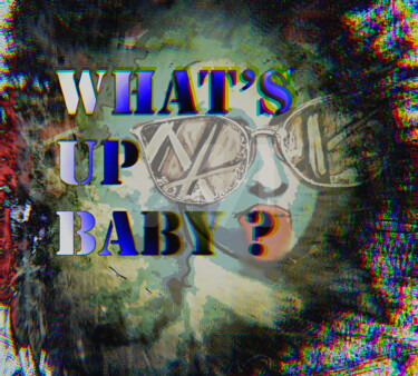 绘画 标题为“whats up baby” 由Rino Vale, 原创艺术品, 数字油画