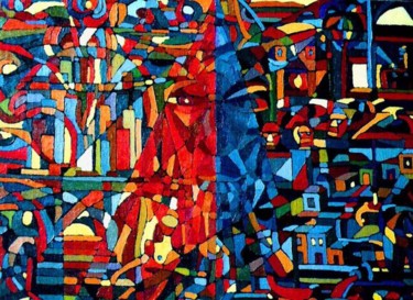 Pintura titulada "Espejo" por Delmar, Obra de arte original, Oleo