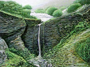 Pintura titulada "Rincón de Agua" por Delmar, Obra de arte original, Oleo