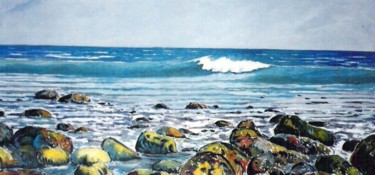 Pintura titulada "ola" por Delmar, Obra de arte original