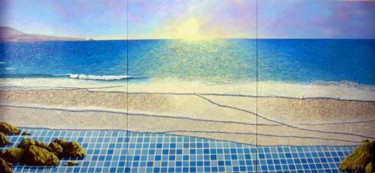 Painting titled "Playa Hibrida" by Delmar, Original Artwork