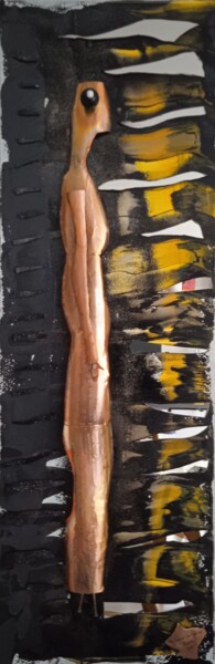 Pintura intitulada "" De l'ombre à la l…" por Riquet Faure, Obras de arte originais, Óleo Montado em Armação em madeira
