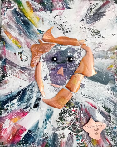Картина под названием "" DEXTER HITTÉ "" - Riquet Faure, Подлинное произведение искусства, Масло Установлен на Деревянная ра…