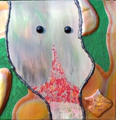 Peinture intitulée "" Tout feu tout fla…" par Riquet Faure, Œuvre d'art originale, Huile Monté sur Châssis en bois