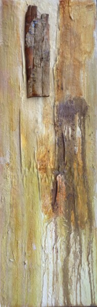 Painting titled "Legno su legno" by Rita, Original Artwork, Acrylic