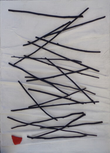 Pintura intitulada "Sticks and Stone" por Rita, Obras de arte originais, Acrílico