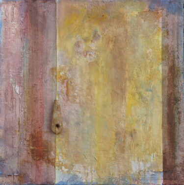 Schilderij getiteld "Wabi Sabi con legno" door Rita, Origineel Kunstwerk, Acryl