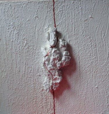 Peinture intitulée "Il filo rosso" par Rita, Œuvre d'art originale, Acrylique