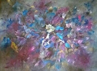 Painting titled "glycine2.jpg" by Rita Cau, Original Artwork, Oil