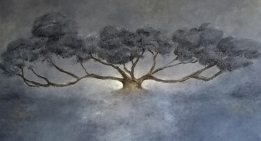 "L'arbre aux nuages 4" başlıklı Tablo Rita Cau tarafından, Orijinal sanat, Petrol