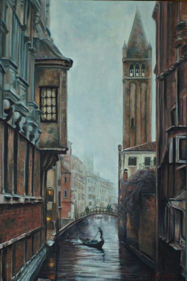 Pittura intitolato "Streets of Venice" da Rita Cemkalo, Opera d'arte originale, Olio