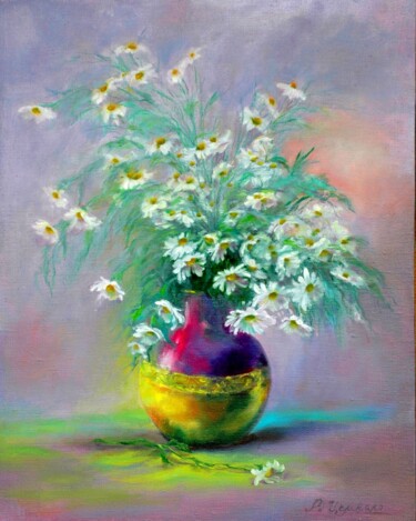 Painting titled "Beautiful Bouquet o…" by Rita Cemkalo, Original Artwork, Oil