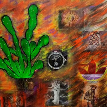 Картина под названием "Cactus time" - Rita De Vito, Подлинное произведение искусства, Акрил