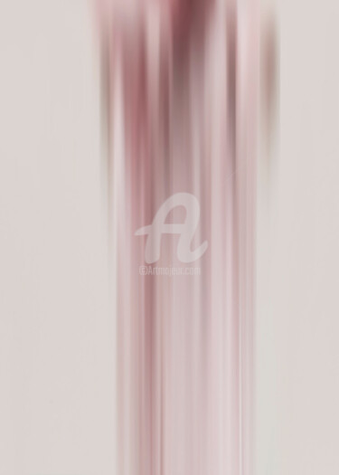 Digital Arts titled "Abstract Faded pink…" by Rita Kapitulski, Original Artwork, Digital Painting