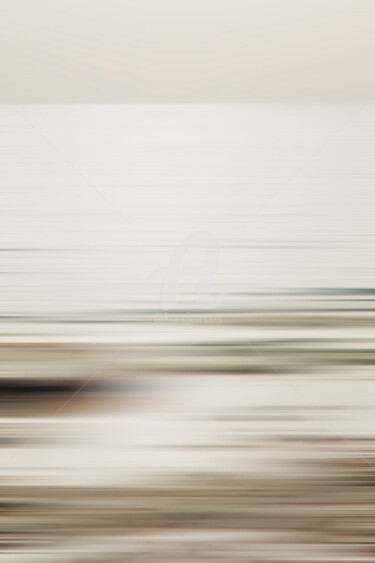 Fotografía titulada "Seashore in the mis…" por Rita Kapitulski, Obra de arte original, Fotografía digital