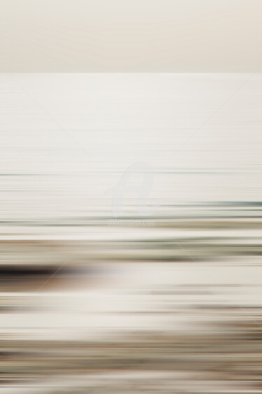 Grafika cyfrowa / sztuka generowana cyfrowo zatytułowany „Seashore in the mis…” autorstwa Rita Kapitulski, Oryginalna praca,…