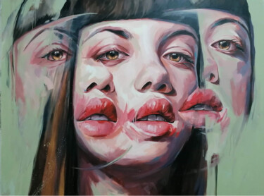 Painting titled "Error" by Rita Melo, Original Artwork, Oil