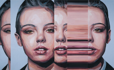 Картина под названием "Error II" - Rita Melo, Подлинное произведение искусства, Масло