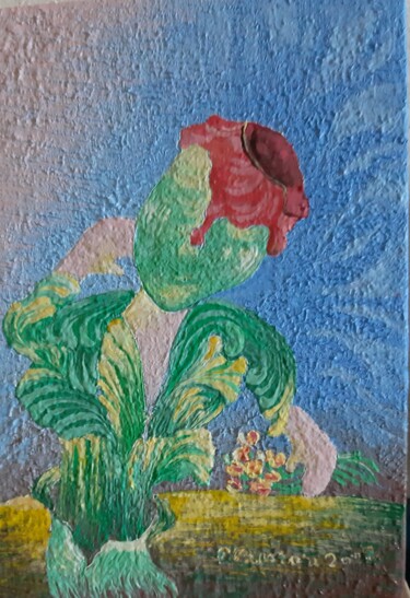 Peinture intitulée ""Un Uomo Vestito A…" par Rita Pecorari, Œuvre d'art originale, Huile