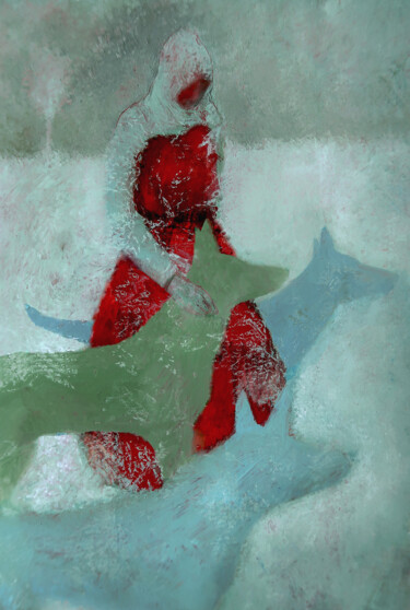 Картина под названием "Few good Friends" - Rita Quattrocchi, Подлинное произведение искусства, Масло