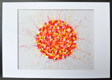 Malerei mit dem Titel "Energie" von Rita Vandenherrewegen, Original-Kunstwerk, Acryl Auf Plexiglas montiert