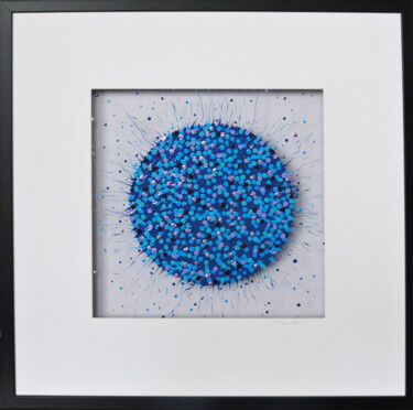 Painting titled "Rêve bleu" by Rita Vandenherrewegen, Original Artwork, Acrylic Mounted on Plexiglass