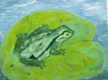Painting titled "frog.jpg" by Rita Raithel, Original Artwork