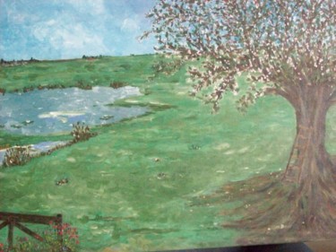 Painting titled "meadow.jpg" by Rita Raithel, Original Artwork