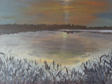 Painting titled "lake.jpg" by Rita Raithel, Original Artwork