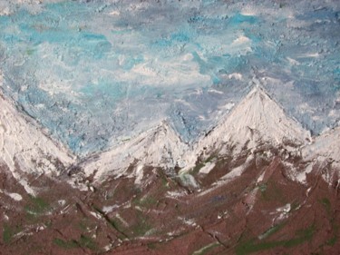 Painting titled "snow peaks.jpg" by Rita Raithel, Original Artwork