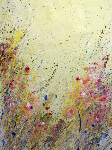 Painting titled "Blossoms" by Ritopriyo Saha, Original Artwork, Acrylic