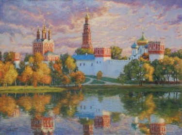 Картина под названием "Осенняя рапсодия." - Игорь Разживин, Подлинное произведение искусства, Масло