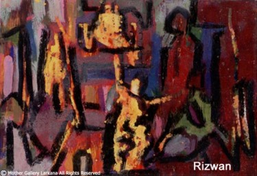 Painting titled "Jubilation" by Rizwan Ali, Original Artwork, Oil