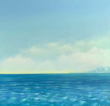 Peinture intitulée "Lointain rivage" par Ruy, Jean Bardot, Œuvre d'art originale, Huile