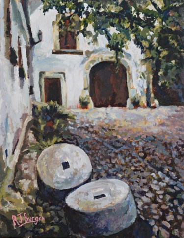 Painting titled ""Millstones In The…" by R J Burgon, Original Artwork