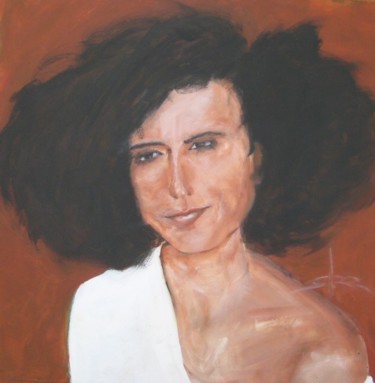 Painting titled "life in big hair (1…" by Richard Herr, Original Artwork, Acrylic