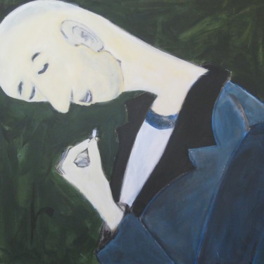 Painting titled "Jake (65pemp)" by Richard Herr, Original Artwork, Acrylic