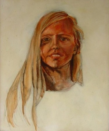 Painting titled "teenager 19pfp" by Richard Herr, Original Artwork, Acrylic