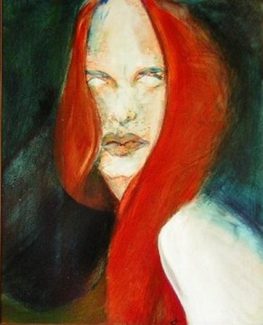 Painting titled "Woman Without 29pfp" by Richard Herr, Original Artwork, Acrylic