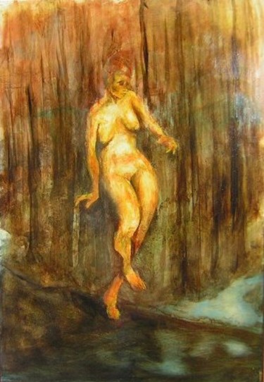 Painting titled "Wandering (FNP10)" by Richard Herr, Original Artwork, Acrylic