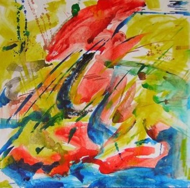 Painting titled "Fishbowl Safari 23ap" by Richard Herr, Original Artwork, Acrylic