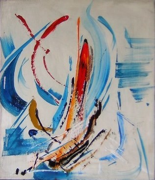Painting titled "Wind Free 24ap" by Richard Herr, Original Artwork, Acrylic