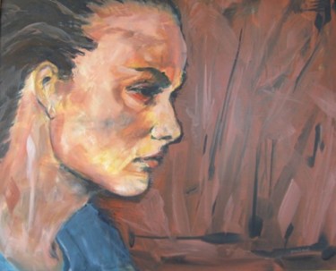 Painting titled "Aries Woman 71pfp" by Richard Herr, Original Artwork, Acrylic