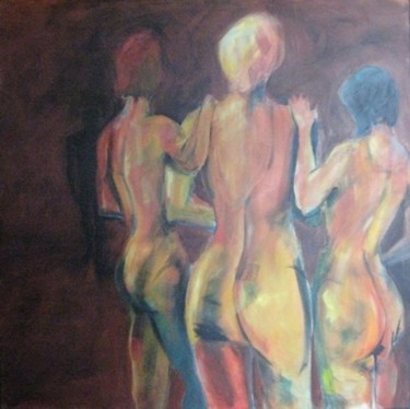 Painting titled "Three For One fmnp45" by Richard Herr, Original Artwork, Acrylic